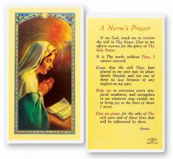  \"A Nurse\'s Prayer\" Laminated Prayer/Holy Card (25 pc) 