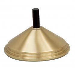  Torch Base - Satin Brass - Adapter Plug - 10 1/2\" Dia 