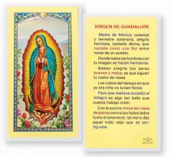  \"VIRGEN DE GUADALUPE MADRE\" Laminated Prayer/Holy Card (25 pc) 