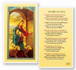  \"In Time of Loss\" Laminated Prayer/Holy Card (25 pc) 