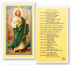  \"Don\'t Quit\" Laminated Prayer/Holy Card (25 pc) 