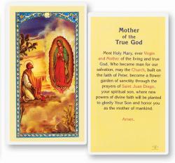  \"Mother of the True God\" Laminated Prayer/Holy Card (25 pc) 