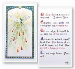  HOLY SPIRIT PRAYER LAMINATED HOLY CARD (25 pc) 
