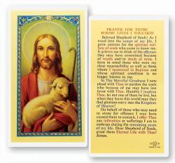  \"Prayer for Those Whose Lives I Touched\" Laminated Prayer/Holy Card (25 pc) 