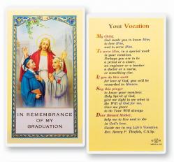  \"Your Vocation\" Laminated Prayer/Holy Card (25 pc) 