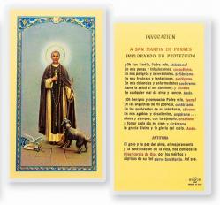  \"SAN MARTIN DE PORRES\" Laminated Prayer/Holy Card (25 pc) 