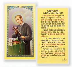  \"ORACION A SAN GERARDO\" Laminated Prayer/Holy Card (25 PC) 