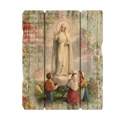  O.L. OF FATIMA LARGE VINTAGE PLAQUE WITH HANGER 