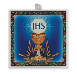  FIRST COMMUNION HANGING COMMUNION ITALIAN CERAMIC TILE 