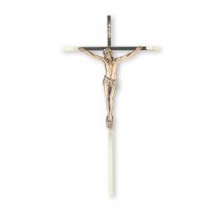  10\" CRUCIFIX WITH MUSEUM GOLD CORPUS 