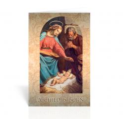  HOLY FAMILY IN MANGER CHRISTMAS CARDS (10 PC) 