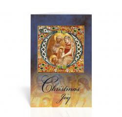  HOLY FAMILY-CHRISTMAS JOY GREETING CARDS (10 PC) 