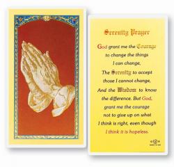  \"The Serenity Prayer\" Laminated Prayer/Holy Card (25 pc) 