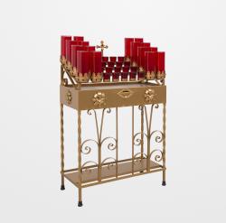  Votive Candle Light Stand - Combination Scroll Design - 36 Lite 