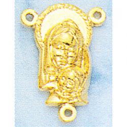  Madonna/Blessed Virgin & Child Rosary Center (Dozen) 