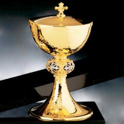  Two-Tone Hammered Traditional Ciboria/Ciborium 