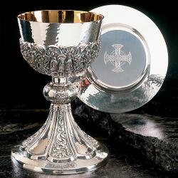  Byzantine Chalice & Dish Paten 