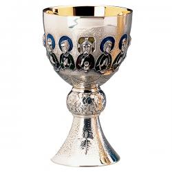  Last Supper Motif Chalice & Bowl Paten 