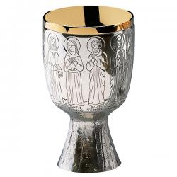  12 Apostles Motif Chalice & Dish Paten 