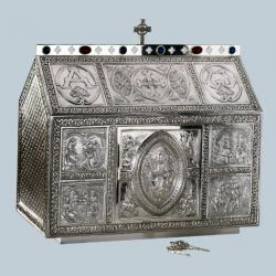  Chest Type Celtic Filigree Tabernacle Without Enameled Panels 