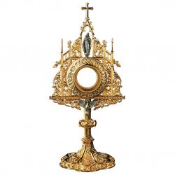  Sacred Heart/Holy Spirit Gothic Monstrance/Ostensorium 