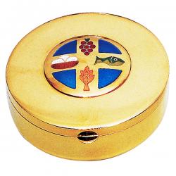  Eucharist Motif Pyx - 100 Host 