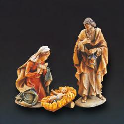  Holy Family Christmas Nativity Figurines by \"Demetz\" in Fiberglass 