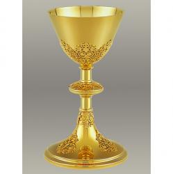  Ornate Chalice With Matching Well Paten Only 