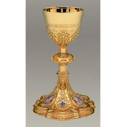  Chalice & Well Paten Only - \"Hic Est Enim Mundi Calix Sanguinis Mei\" 