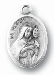  OXIDIZED SAINT CLARE MEDAL (25 pc) 