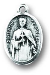  OXIDIZED SAINT MARTIN DE PORRES MEDAL (25 pc) 