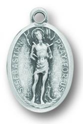  OXIDIZED SAINT SEBASTIAN MEDAL (25 pc) 