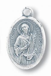  SPANISH ST. CECILIA OXIDIZED MEDAL (25 pc) 