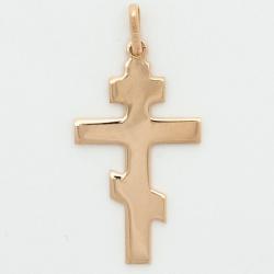  10k Gold Plain Orthodox Cross 