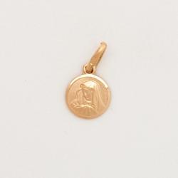  10k Gold Tiny Virgin Mary Medal 