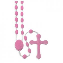  PINK NYLON CORD ROSARY (100 PC) 