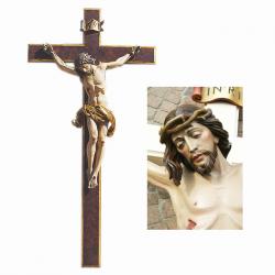  Corpus Statue With Cross in Wood 