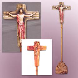  Standing Floor Processional Cross/Crucifix 