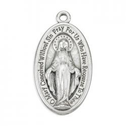  ANTIQUE SILVER MIRACULOUS MEDAL (25 PC) 