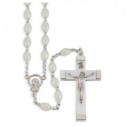  LUMINOUS OVAL PLASTIC BEAD ROSARY (2 PC) 