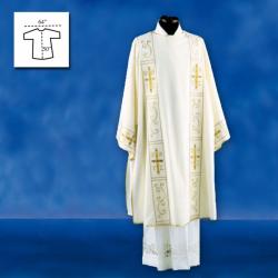  \"Cross/Filigree\" Dalmatic - Misto Lana Fabric - 45% Wool/55% Poly 