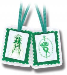  GREEN LAMINATED SCAPULAR (10 PC) 