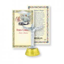  RISEN CHRIST AUTO STATUE WITH PRAYER CARD (2 PC) 