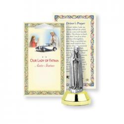  O.L. OF FATIMA AUTO STATUE WITH PRAYER CARD (2 PC) 