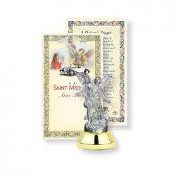  ST. MICHAEL AUTO STATUE WITH PRAYER CARD (2 PC) 