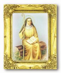  ST. MONICA ANTIQUE GOLD FRAME 