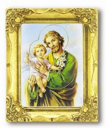  ST. JOSEPH ANTIQUE GOLD FRAME 