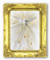  HOLY SPIRIT ANTIQUE GOLD FRAME 