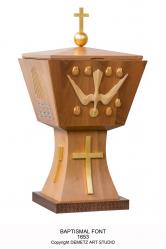  Baptismal Font In Wood 