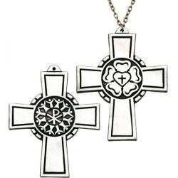  Luther Rose 3\" Pectoral Community Cross 